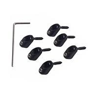 ULDIGI 6 pezzi Dado Bloccaggio Corde per Basso Elettrico senza Paletta Accessorio in Metallo Resistente con Viti e Chiave Ricambio per Chitarra Elettrica Headless Facile da Montare
