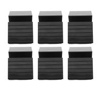 ULDIGI 6 Pezzi Staffa Triangolare Per Cancelletto Per Supporto Triangolare Per Cancelletto Ancoraggio Per Cancello Per Staffe Per Cancello in Legno Black Abs