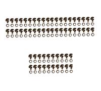 ULDIGI 60pezzi Ganci Ottone Per Lacci Di Scarpe Accessori Di Riparazione Per Stivali Fibbie Per Progetti Fai Te Ganci Per Scarpe Resistente e Sicuro