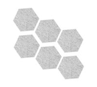 ULDIGI 6Pezzi Fonoassorbenti Esagonali Poliestere Isolamento per Soffitti Materiale Resistente e Leggero per Studi Registrazione