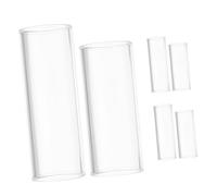 ULDIGI 6pezzi Slide in Vetro Per Chitarra Da Slider Per Chitarra Acustica Ed Elettrica Presa Sicura Per Melodie Musicali