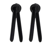 ULDIGI Accessori per Tiro Arco Fissi per Corda, Supporto per Occhiello 2 Pezzi in ABS Nero, Pratico e Portatile per Uso nel Tiro Arco