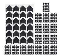 ULDIGI Adesivi per Album D'angolo Autoadesivi Neri, Angoli per Foto Vintage per Scrapbooking, Set da 18 Fogli per Album Fotografici, Diari e Lavori Creativi