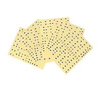 ULDIGI Adesivi per Tastiera Chitarra Gialli Aiuto per Imparare le Note Facile da Applicare 7 Pezzi Sticker Adesivi Numeri per Chitarra per Principianti