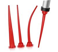 ULDIGI Applicatori per Ugelli di Calafataggio, Kit da 3 Pezzi Punte in Plastica per Sigillante Silicone, Ugello Grosso 30 CM, Curvo Sottile 29 CM e 30 CM, Adatto per Sigillature