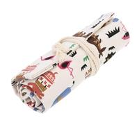 ULDIGI Astuccio Portapenne in Tela 48 Scomparti, Organizer Roll Up per Matite e Pennelli, Grande Capacità per Back To School Party e Uso Artistico