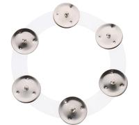 ULDIGI Campanaccio Batteria Compatto in Rame Argento Accessorio Batteria Utile per Principianti Campanello Cymbal Bell Resistente e Facile da Usare per Batteristi