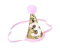 ULDIGI Cappello Da Compleanno Per Ragazzo Ragazza Cappellino Con Glitter Cappellino Per Primo Compleanno Cappello Da Festa