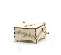 ULDIGI Carillon in Legno Decorativo Fai da Te, Kit di Strumenti Musicali Manuale Manovella, Piccolo Carillon Portatile Educativo per Ragazzo Ragazza e Casa