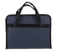 ULDIGI Cartella Portadocumenti Portatile Oxford Blu con Manico, Resistente All'usura e Strappi, con Scomparto Dedicato per Laptop e Serratura a Combinazione, per Ufficio e Riunioni