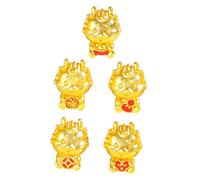 ULDIGI Charms Dragone per Bracciali e Collane Piccoli Ciondoli in Dorato Accessori DIY per Creare Gioielli con Cordino Rosso Intrecciato Regalo Creativo per Amanti del Te