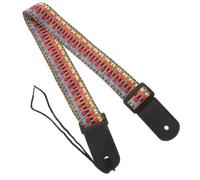 ULDIGI Cintura per Ukulele in Vera Pelle Gialla con Design Tradizionale Tracolla Antiscivolo Comfort per Adulti e Accessori Musicali Resistenti e Stile Unico