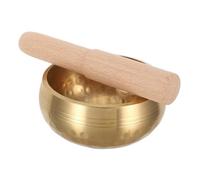 ULDIGI Ciotola Tibetana Buddista Ciotola Tibetana Per Yoga Autentica Per Canzoni Con in Legno Campana Sonora Per Principianti Autentica