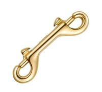 ULDIGI Clip Doppia estremità in Ottone Resistente per Guinzagli Cani Ganci Doppi per Borse e Te Moschettone Versatile per Retriever e Lunghina