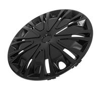 ULDIGI Copricerchi Centro per Auto da 15 Pollici in Pp Nero Design Elegante, Facile da Installare e Protezione Contro Sporco e Detriti per Coprimozzi