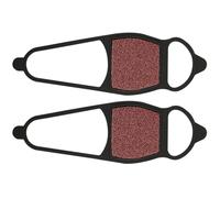 ULDIGI Copriscarpe Antiscivolo in Tela Vetrata Ruvida e Silicone, Taglia Comoda Nero, per Escursionismo e Camminata su Ghiaccio, 1 Paio per Attività all'Aperto