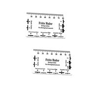 ULDIGI Corda Da 2 Pezzi Righello Di Accordi Manometro Per Chitarra Righello Dell'azione Della Chitarra Strumenti Professionali Chitarra Portatile Forniture Per Chitarra Plastica Bianca