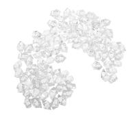ULDIGI Cubetti di Ghiaccio di Plastica Trasparenti Riutilizzabili 25x18mm per Decorazioni Acquari e Vasi Set 200 Pezzi Alto Realismo Decorativo