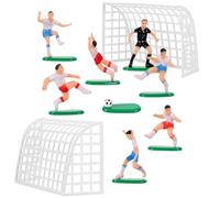 ULDIGI Decorazioni per Torte Calcio Giocatori in Plastica, Set 1 Pezzo, Accessori per Torta Non Sbiadenti, per Balcone e Scrivania
