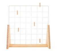 ULDIGI Espositore a Griglia da Tavolo in Metallo Piccolo, Pannello Organizer per Foto e Oggetti D’Arte, Supporto da Parete Versatile per Esposizioni al Dettaglio in Spazi Compatti