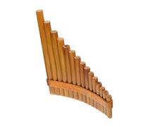 ULDIGI Flauto di Pan in Bambù a 15 Canne Tono Sol G per Principianti Custodia e Strumenti la Pulizia, per L'educazione Musicale e Coordinazione Mano-cervello
