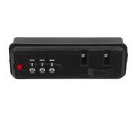 ULDIGI Flush Mount Luggage Security Lock 3-Digits Combination Zipper Lock con Password Personale Nero in Plastica per Viaggi e Valigie Rigide
