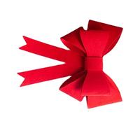 ULDIGI Grande Fiocco Rosso in Feltro, Decorazione Elegante Riutilizzabile | Struttura a Strati, Superficie Morbida e Liscia, senza Odori Strani, per Vetrine e Allestimenti Fotografici