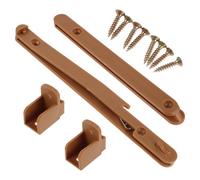 ULDIGI Kit di Collegamento Regolabile per Sponde Culla in Plastica Marrone Chiaro Viti, Ferramenta per Recinzione e Accessori per Guida Armadio, Montaggio Fai da Te per Mobili e Culle