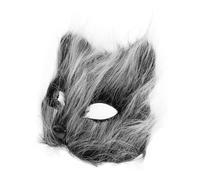 ULDIGI Maschera Volpe Mezza Faccia Morbida e Fluffy per Donna Accessorio Animale per Halloween e Cosplay Maschera Animale per Feste Tema Carnevale Leggera e Confortevole per Eventi Lunghi