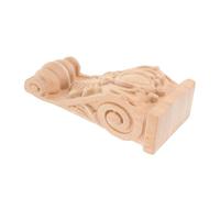 ULDIGI Mensola in Legno Intagliato Capitello e Colonna, Supporto Angolare per Arredamento Casa, Applique Decorativa in Stile Barocco, Dimensioni 7.09X3.94X2.17 Pollici