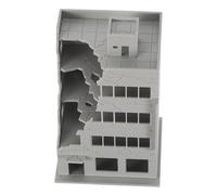 ULDIGI Modello Di Edificio Danneggiato Dalla Battaglia Modello Di Città Danneggiata In Rovina Danneggiata