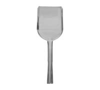 ULDIGI Pala per in acciaio utensili per caminetti pesanti Pala per cenere da barbecue strumenti per il pozzo del fuoco Silver