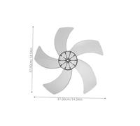 ULDIGI Pale di Ricambio per Ventilatore Elettrico in Plastica Trasparente a 5 Foglie Compatibili Ventilatore Pavimento e Tavolo