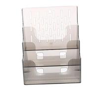 ULDIGI Porta Depliant da Parete Trasparente in Organizer per Ufficio Compatto per Cataloghi Riviste e Documenti Espositore Pratico e Decorativo per Scrivania