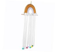 ULDIGI Porta Fermagli Per Arcobaleno Organizer Per Accessori Bambine Legno E Cotone Cameretta Delle Bambine