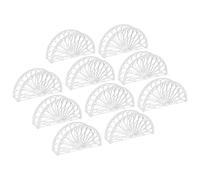 ULDIGI Porta Tovaglioli a Ventaglio Trasparente in Confezione da 10 Pezzi, Dispenser Riutilizzabile per Tovaglioli di Carta da Cucina, Ristorante e Bar, Accessorio Pratico e Decorativo