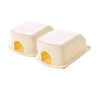 ULDIGI Protezione Prese Elettriche Ragazzo Ragazza Copripresa Sicurezza Abs Beige 2 Pezzi Coperture Isolamento Anti-contatto per Casa e Asilo