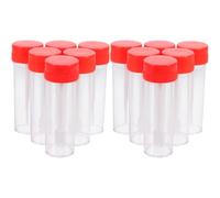 ULDIGI Provetta per Raccolta del Campione Feci Kit 12 Pezzi Monouso Tappo a Vite 25 Ml per Uso Medico e Laboratorio Analisi Personalizzabile