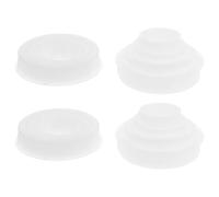 ULDIGI Riduttori per mole da banco, boccole adattatore per ruote, kit da 2 set in plastica bianca, spessore 7-8 mm, per lavorazione dei metalli e del legno