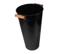 ULDIGI Secchio in Ghisa per Combustibile da Stufa Alto Porta Materiale Rotondo Interno per Carbonella e Tronchi Contenitore Robusto per Stoccaggio Combustibile