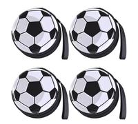 ULDIGI Set 4 Portamonete in Latta Motivo a Pallone da Calcio, Custodia Compatta e Resistente, Porta Soldi Leggero e Appassionati, per Monete, Caramelle e Piccoli Colore Colore Casuale