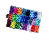 ULDIGI Set Di 360 Bottoni A Pressione in Plastica Forma Di Cuore Per Tessuti Camicie Giacche Vestiti Per Ragazzo Ragazza E Animali Domestici Borse E Artigianato