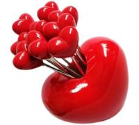 ULDIGI Set di Forchette da Frutta in Metallo con Forme Cartoon, Lavorazione Fine e Supporto Stabile, per Antipasti e Dessert in Famiglia con Amici