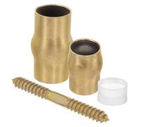 ULDIGI Set di Giunti in Rame per Bastoni da Passeggio per Anziani, Kit Fai da Te con Parti in Ottone Antiscivolo, Accessori Resistenti per Sostituzione Facile e Sicurezza Nelle