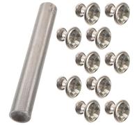 ULDIGI Set Utensile Rivettatrice Manuale per con 10 16L 100 MM con in Silicone Trasparente Utensile Professionale per Fissaggio in Metallo Adatto per Lavori e Artigianato Creativo