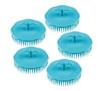 ULDIGI Spazzola per lavare capelli, 5 pezzi, PP TPR, testina rotonda, massaggiatore per cuoio capelluto, per doccia e quotidiana dei capelli Colore Casuale
