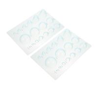 ULDIGI Stampi Quilling Carta 2 Pezzi Strumento in Plastica a Mezza Sfera per Fai da Te Modello Sferico 3D Scala per Artigianato Decorazioni e Gioielli