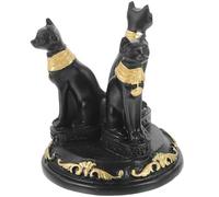 ULDIGI Statuetta di Bastet in Resina Nera Decorazione Antica per Casa e Ufficio Ornamento da Tavolo per Altari e Stanze Design Retrò e Stile Solenne