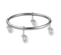 ULDIGI Supporto per Bombola di Propano Carrello Mobile in Acciaio Inox 304, Sollevamento 45 CM, Ruote Girevoli, per Uso Domestico e Campeggio all'Aperto