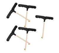 ULDIGI Tiralacci Professionali per Scarpe 5 Pezzi Ganci Resistenti in Plastica e Ferro per Pattini a Rotelle e Hockey, Tendilacci Portatili Robusti per Uso Sportivo e Quotidiano